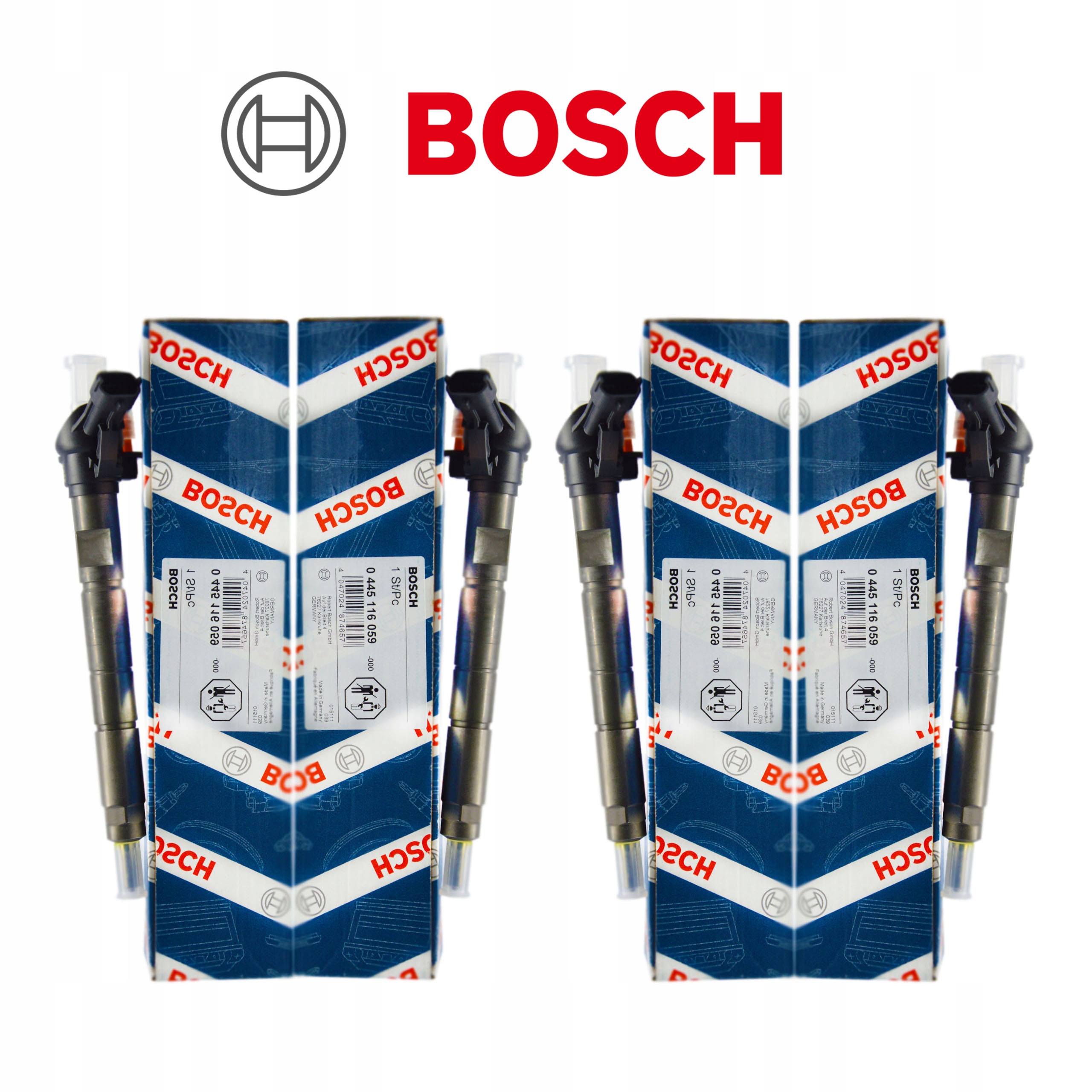 Sada 4 ks vstřikovačů Bosch 0986435395 — Iveco 3.0 MULTIJET, Raktáron, adóval — foto 10 z 16