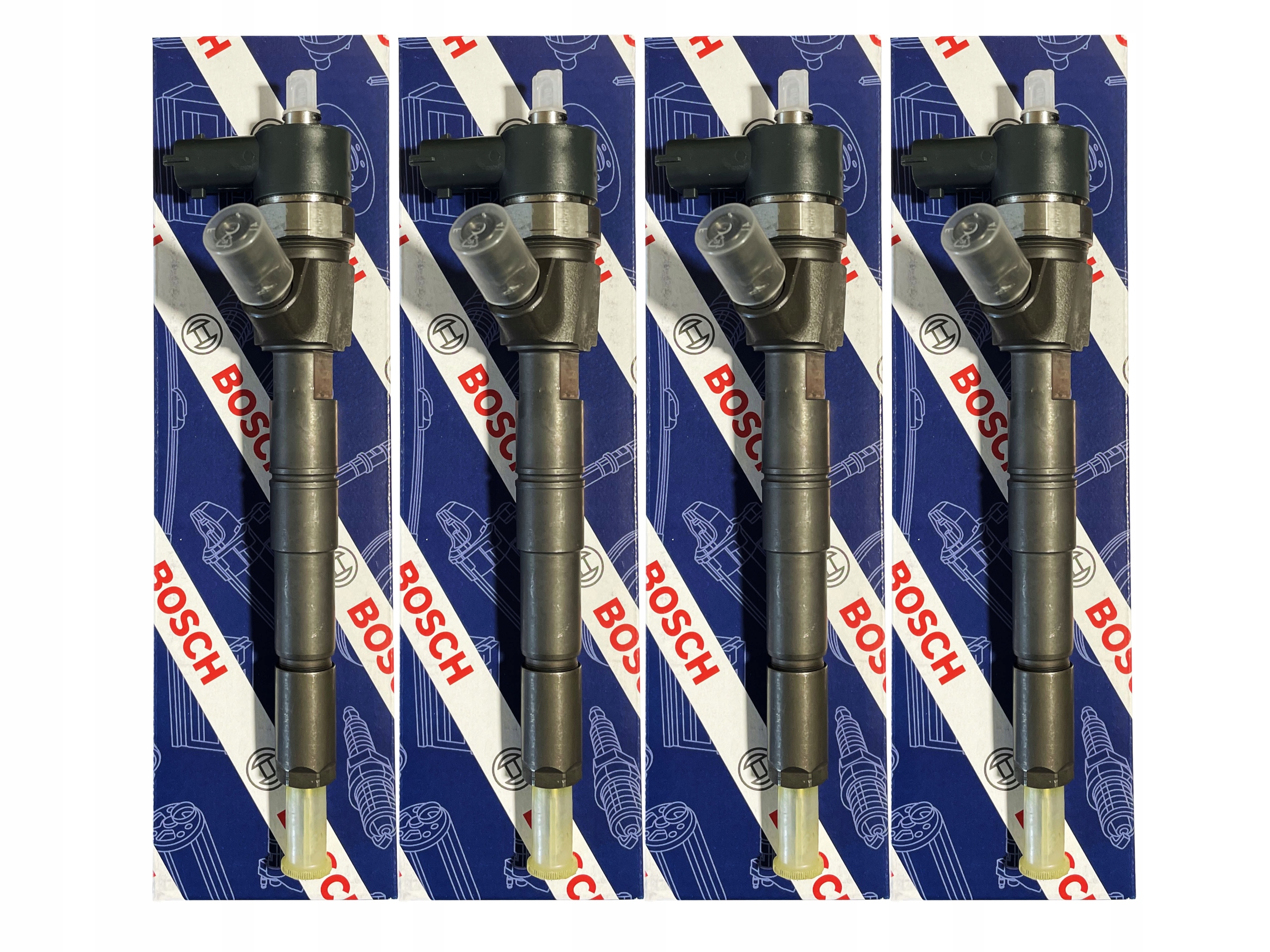 Sada 4 ks vstřikovačů Bosch 0445110524 — Fiat 1.6, Raktáron, adóval — foto 4 z 5