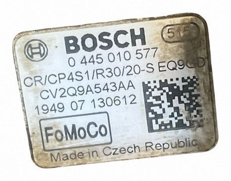 Ford Focus 1.6 d XWDB DYB 95 hp sada použitých vstřikovačů, vysokotlaké čerpadlo a lišta Bosch 0445110489, Raktáron, adóval — foto 3 z 4